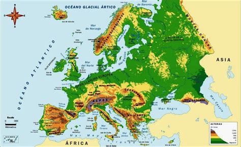 El Estublog De 6ºb Mapas Físicos De Europa