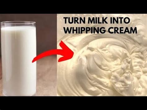 Turn Milk Into Whipped Cream How To Make Whipped Cream At Home Youtube
