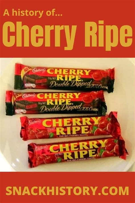 Cherry Ripe History Commercials And Marketing Snack History