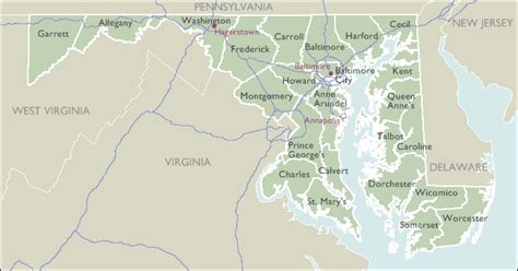 County Zip Code Maps Of Maryland