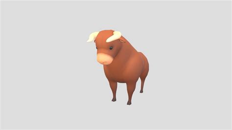 bull buy royalty free 3d model by bariacg [51dfcc6] sketchfab store