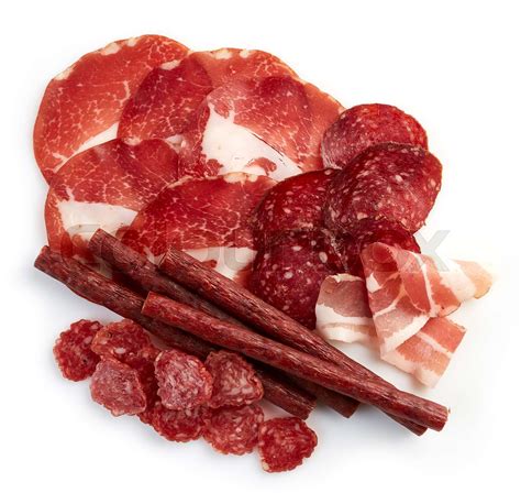 Various Cold Smoked Meat And Salami Stock Image Colourbox