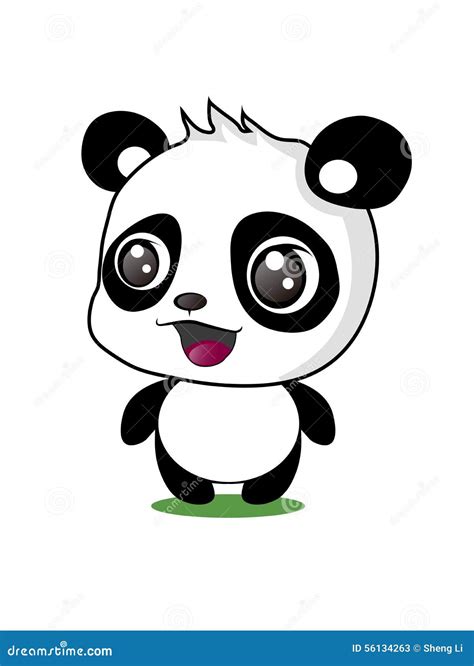 Giant Panda Cartoon Vector Illustration Stock Vector Image 56134263