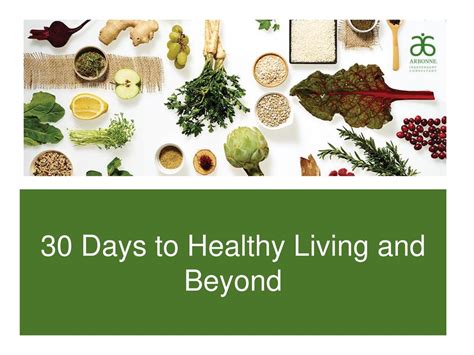 Arbonnes 30 Days To Healthy Living Starts Here Latest News