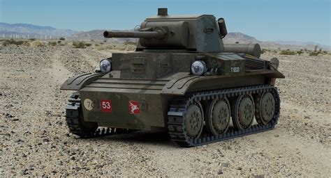 Ww2 17 Tetrarch Light Tank 3ds