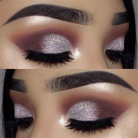 43 Glitzy Nye Makeup Ideas Stayglam Silver Eye Makeup New Years