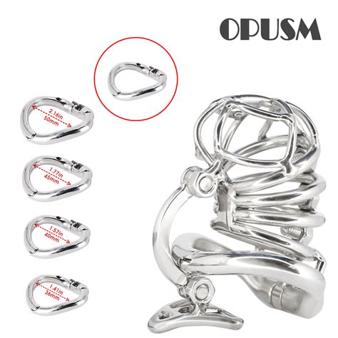 Diy Detachable Stainless Steel Male Chastity Device Cock Cage Penis Ring Lockable Chastity