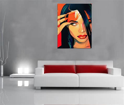 Aaliyah 1 Artwork Prints Digital Artwork Canvas Prints