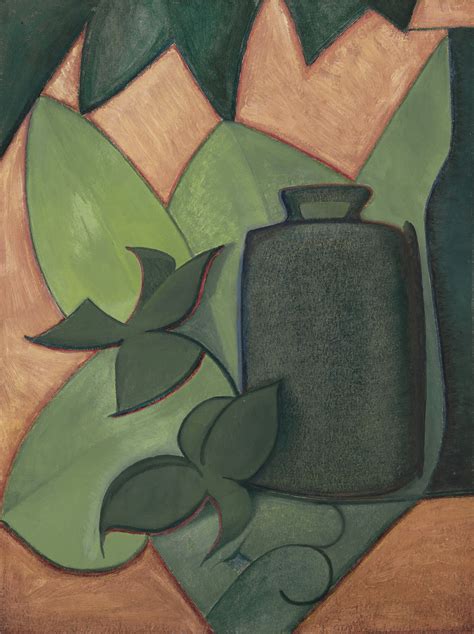 Manierre Dawson Pot And Green Leaves 1915 Menconi And Schoelkopf