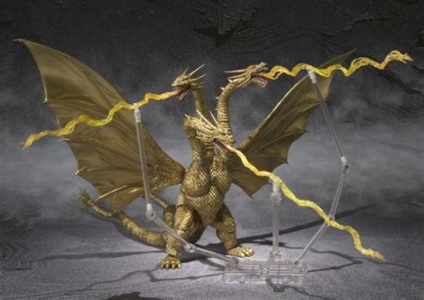 S H Monster Arts King Ghidorah PVC ABS Figure By Bandai Kaiju Godzilla