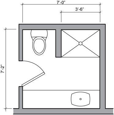 Designing a small bathroom can be a simple task (bathroom floor plan for 54 sq feet bathroom). Bathroom Floor Plans - Bathroom Floor Plan Design Gallery ...