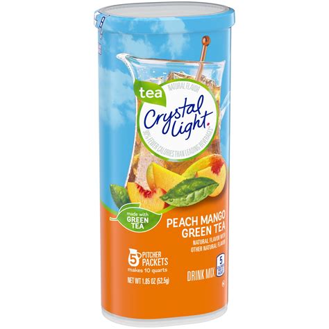Crystal Light Peach Mango Green Tea Naturally Flavored Powdered Drink