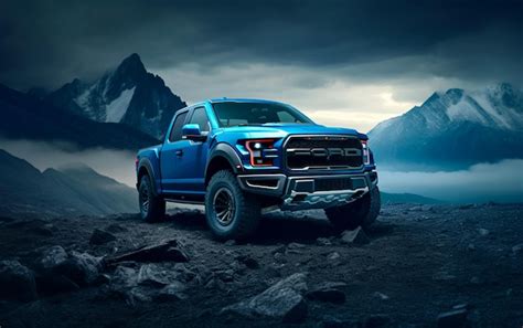 Premium Ai Image 2020 Ford F 150 Rpi Raptor In Rocky Areas In The