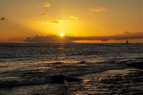 Hawaii Sunset Beach Free Photo On Pixabay