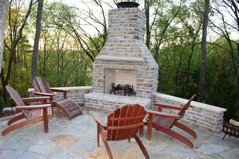 Brick Outdoor Fireplace Designs Ide Home Decor