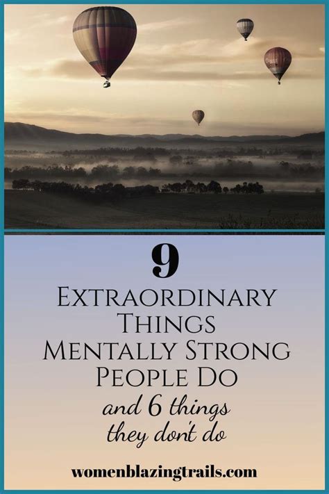 9 Extraordinary Things Mentally Strong People Do That You Should Too