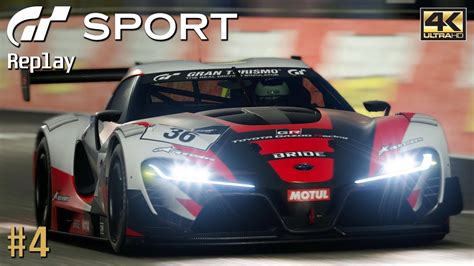 Gran Turismo Sport Ps4 Pro Replay 4k 2160p Toyota Ft 1 Vgt Gr3