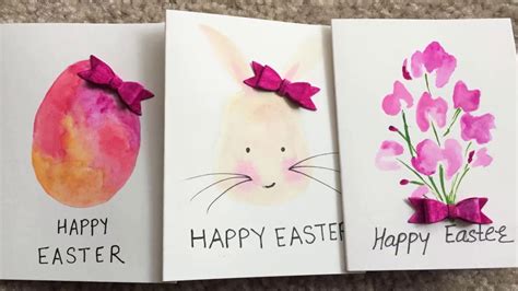 Diy Easter Card Mini Cards Handmade Youtube
