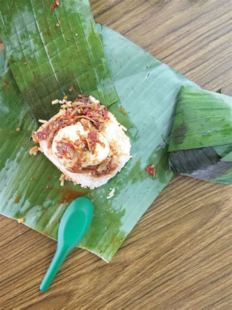 The rice is steamed with coconut milk and pandan leaves. The lure of spicy nasi lemak in George Town | New Straits ...