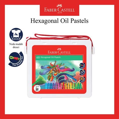 Jual Crayon Faber Castell Hexagonal Oil Pastel 60 Warna Free Perpect