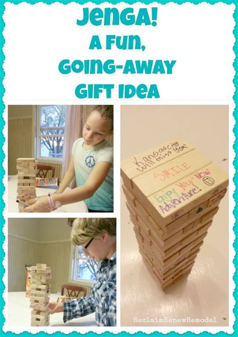 If you want to be able to let your loved one. Whatever Wednesday: Jenga, a Fun Going-Away Gift Idea ...