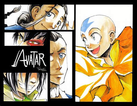 Last Airbender Manga Sample Last Airbender Film Avatar The Legend