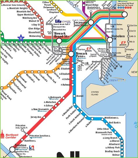 Nj Transit Train Map To Penn Station