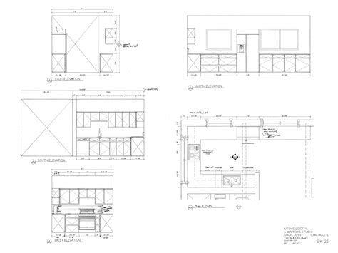 Pull Out Kitchen Cabinet Detail Drawing Kitchen Cabinet Section