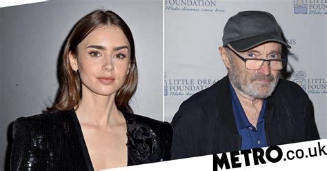 Lily Collins Knew Dad Phil Collins Was Star When She Saw Him On T Shirt