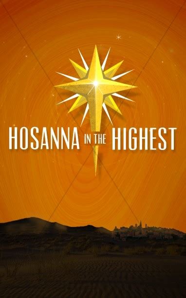 This opens in a new window. Hosanna In the Highest Church Bulletin