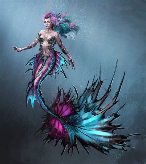 Coral Cyber Sirens Project By Skyrawathi Mermaid Artwork Mermaid Art Fantasy Mermaids