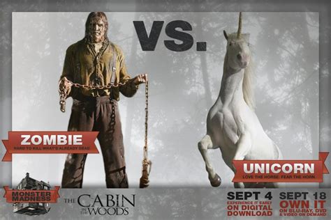 The cabin wolf was an unnamed wolf who lived in the forest in his own little cabin, and apparently made quite a comfortable living on his own. Zombie vs Unicorn - The Cabin in the Woods Photo (31960476 ...