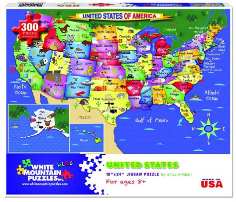 Under Blast Sales Discover The United States 300 Pc Puzzle Capitals