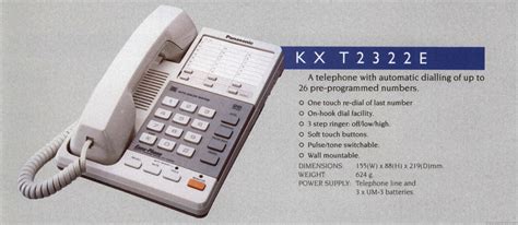 panasonic kx t range phones 1991 1992 audio video range