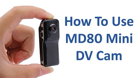 How To Use MD80 Mini DV Camera 