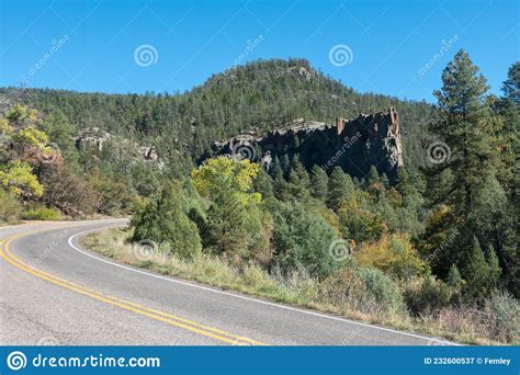 Battleship Rock Jemez Mountains In New Mexico Stock Image Image Of