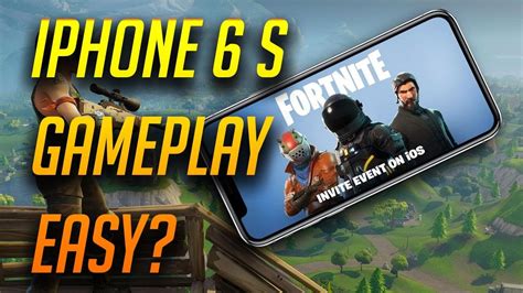 Iphone 6 S Fortnite Gameplay Live How Easy Youtube