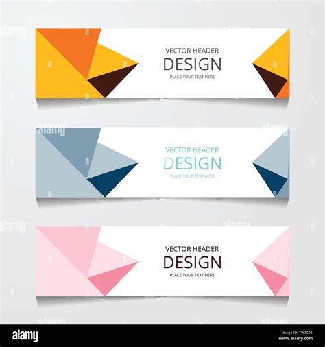 Vector Abstract Banner Design Web Template Collection Of Web Banner