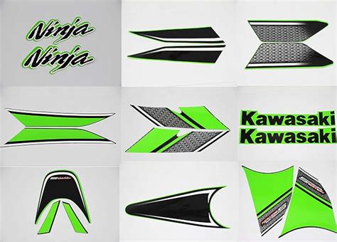 18 Pieces Sticker Decal For Kawasaki Moto Ninja 300r Special Edition