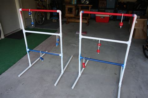 Basically, you play ladder golf by tossing golf ball bolas, which consist of two golf. The Chad Experience: Build Your Own Ladder Golf Set Using ...