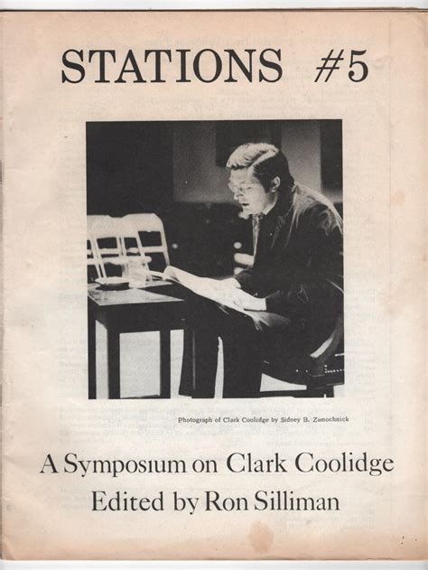 Stations 5 Winter 1978 A Symposium On Clark Coolidge Edited By Ron