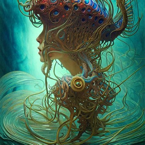 Lexica Psychedelic Deep Ocean Creature Diffuse Lighting Fantasy