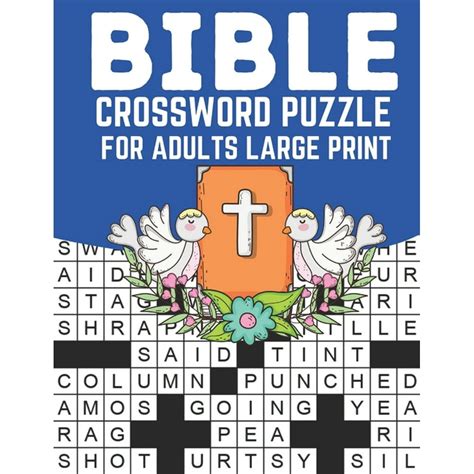 Bible Crossword Puzzle For Adults Large Print Paperbacklarge Print