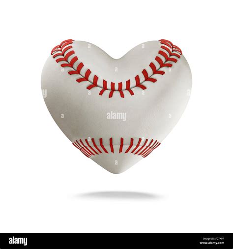 Baseball Heart 3D Render Of Heart Shaped Baseball Stock Photo Alamy