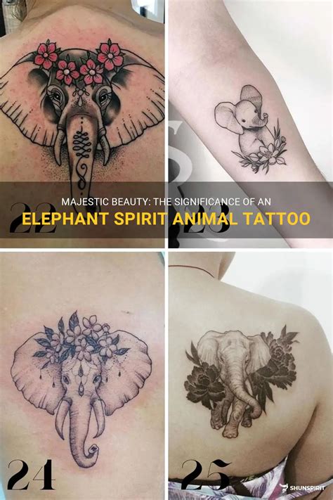 Majestic Beauty The Significance Of An Elephant Spirit Animal Tattoo