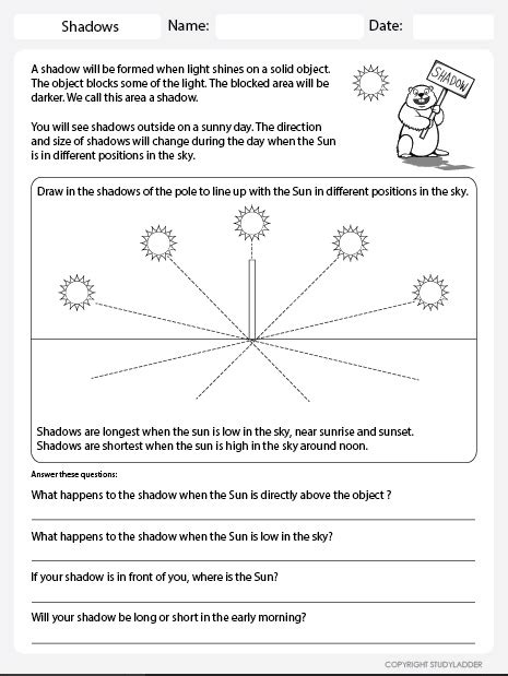 shadow length worksheet studyladder interactive learning games