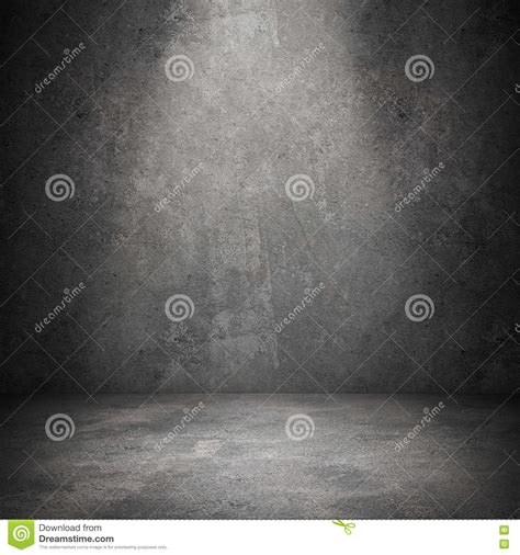 Grungy Concrete Wall And Stone Floor Room As Background Stock Image