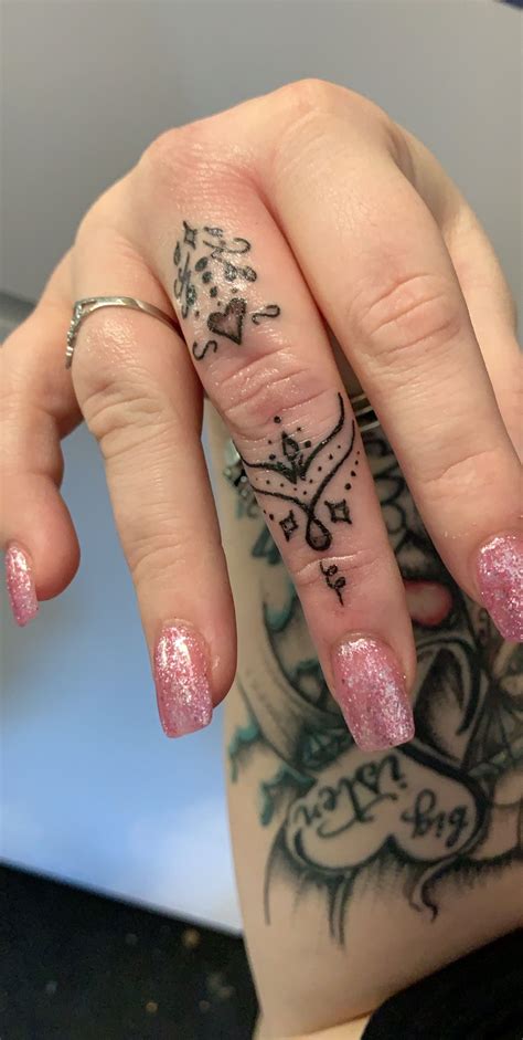 Mandala Finger Tattoo Wrist Hand Tattoo Finger Tattoo For Women