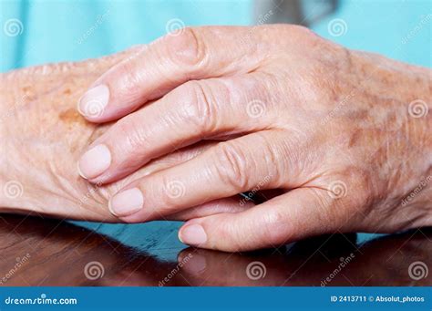 Elderly Woman S Hands Stock Image Image Of Senior Hands 2413711