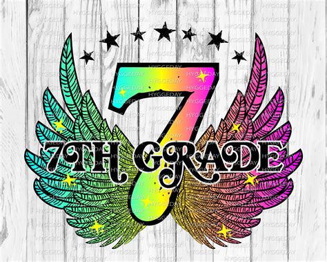 7th Grade Png Sublimation Download Sixth Grade Back To Etsy